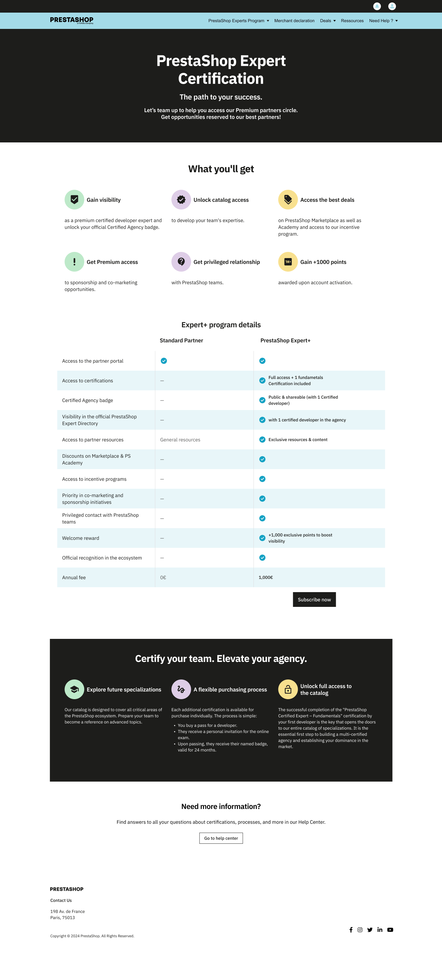 Comparatif d'offres et abonnement Expert+