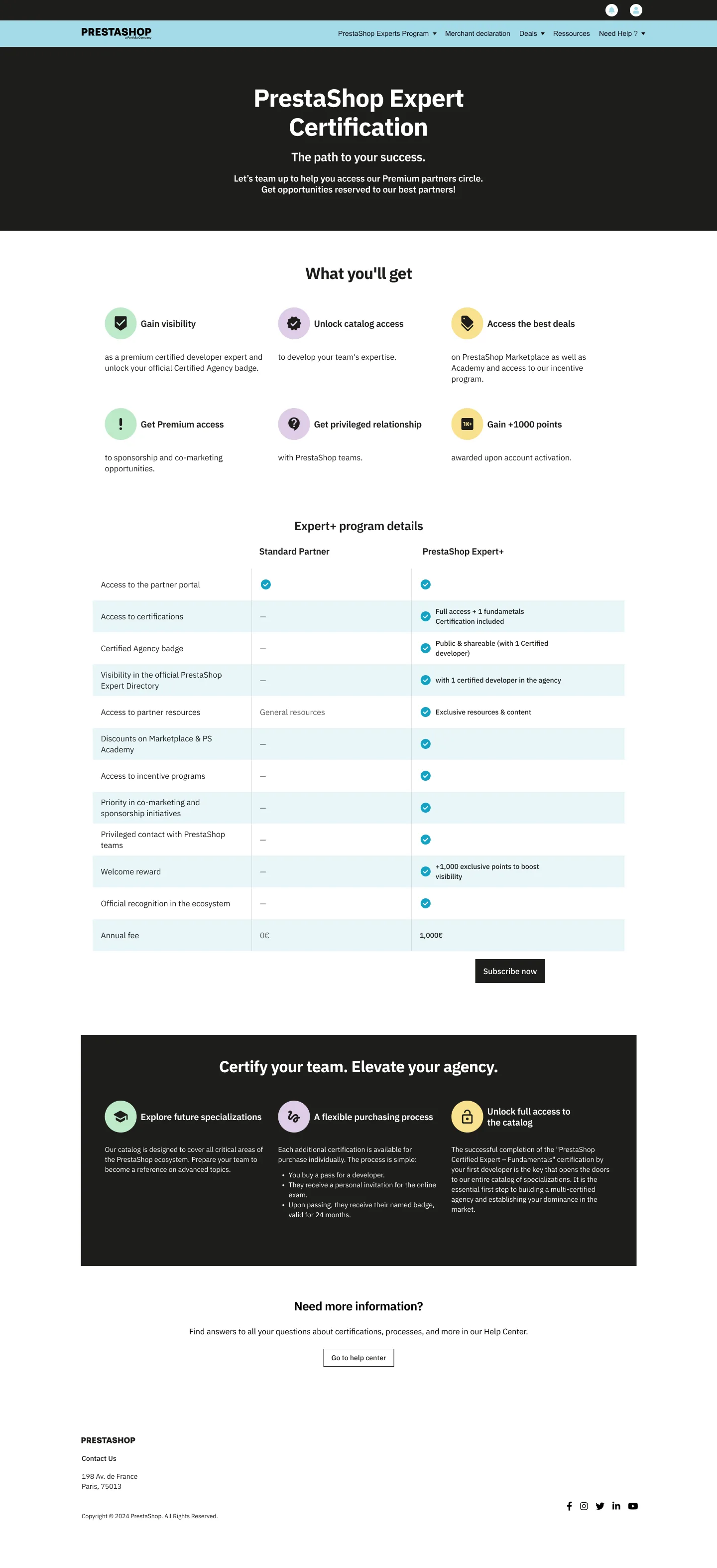 Comparatif d'offres et abonnement Expert+